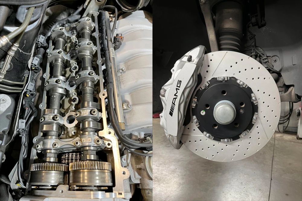 Mercedes-AMG Motor und Performance-Bremse - Fachgerechter Service bei Endres Fahrzeugtechnik
